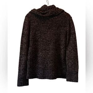 89th & Madison Cowl Neck Sweater | Color: Brown | Size: Large